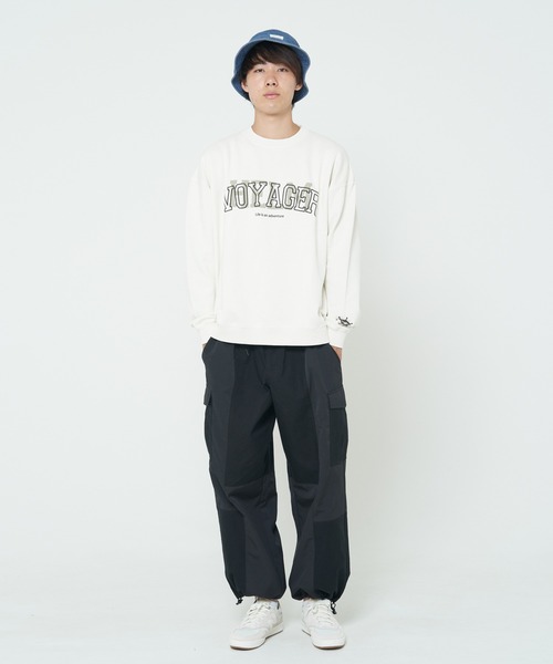 ROUGH TRADE(ラフトレード)の「裏毛ピグメント加工重ねロゴトレーナー(M1)(スウェット・メンズ・ピンク/ミント/ナチュラル/ブラック・M/L/XL)」の10枚目の写真