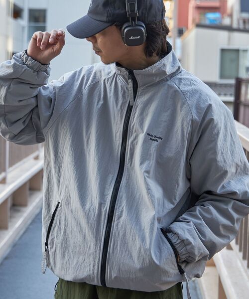 FFEIN(フェイン)の「【FFEIN(フェイン)】2Way リバーシブルスタンドネックブルゾン / フリース ナイロン ドローコード(ナイロンジャケット・メンズ・ブラック/ライトグレー/ネイビー・SMALL/MEDIUM/LARGE)」の19枚目の写真