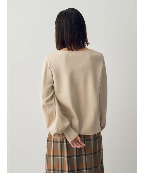 YECCA VECCA（イェッカヴェッカ）の「ボリューム袖ニット（ニット/セーター・レディース・グレイッシュベージュ/ブラック/ボルドー/アイボリー・FREE）」の19枚目の写真