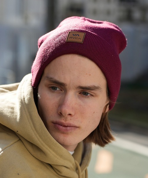 RVCA（ルーカ）の「RVCA メンズ  VA ATW BEANIE ビーニー【2023年冬モデル】/ルーカニットキャップ・ビーニー（ニットキャップ/ビーニー・メンズ・ブルー/ブラック/エンジ・FREE）」の16枚目の写真