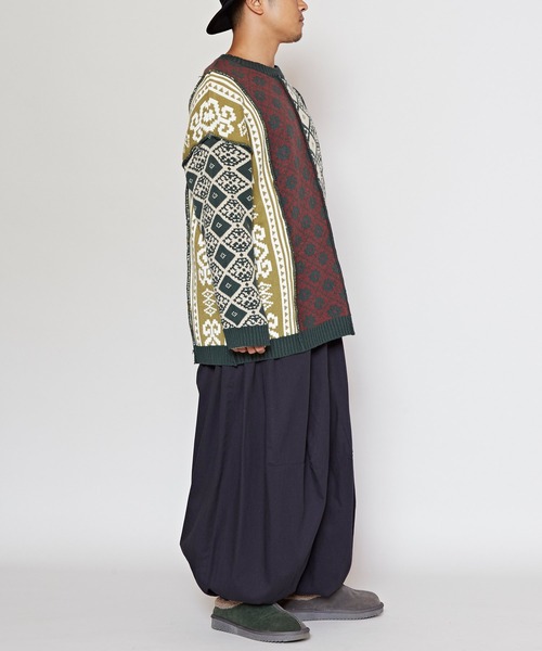 チャイハネ（チャイハネ）の「【チャイハネ】ウムトMEN'Sニットプルオーバー（ニット/セーター・メンズ・ブラック/オレンジ/グリーン・FREE）」の18枚目の写真