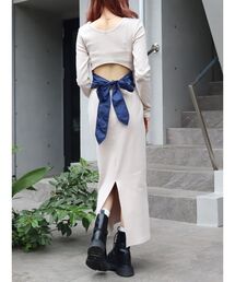 EVRIS | バックリボンロングワンピース(ワンピース)