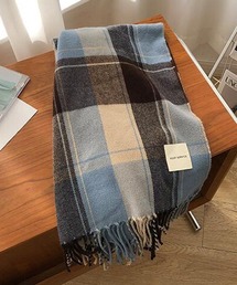 Mayree | 【float】チェック柄  フリンジ マルチカラー マフラー(マフラー)