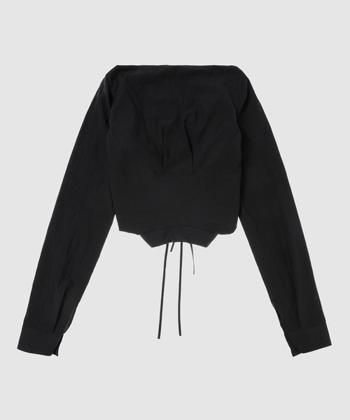 BELPER（ベルパー）の「NOT YET SHIRT（シャツ/ブラウス・レディース・ブラック/ベージュ・1/2）」の3枚目の写真