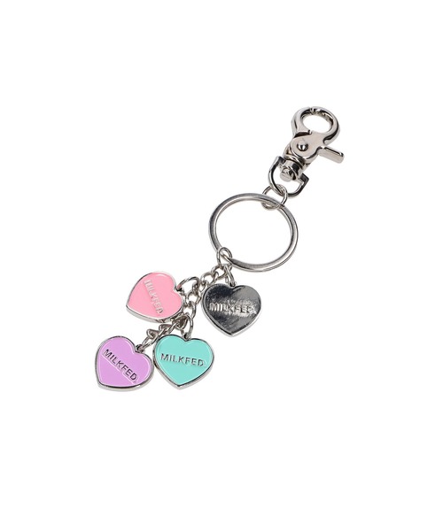 MILKFED.(ミルクフェド)の「HEARTS KEYCHAIN(キーホルダー・レディース・レッド/ブルー/ライトパープル・ONE SIZE)」の2枚目の写真