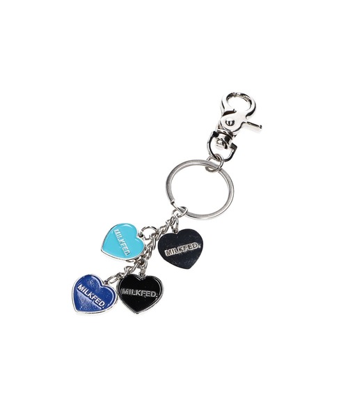 MILKFED.(ミルクフェド)の「HEARTS KEYCHAIN(キーホルダー・レディース・レッド/ブルー/ライトパープル・ONE SIZE)」の1枚目の写真