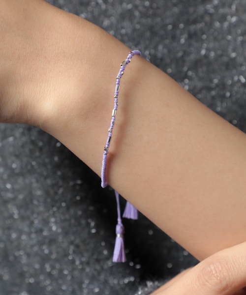 カジュアルビーズブレスレット RYOKU シルバービーズブレスレット silver beads bracelet