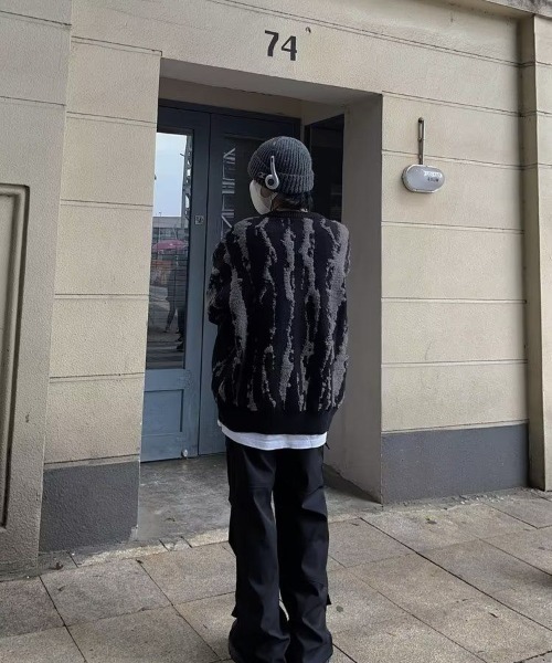 セール】総柄ボアニット（ニット/セーター）｜B.R.U（ブル）の