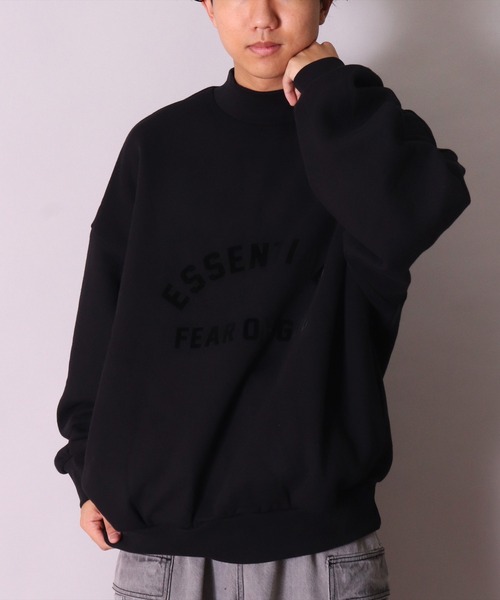 【おすすめ】 セール】(CM)【ESSENTIALS モック GOD】フロントロゴ OF FEAR トップス
