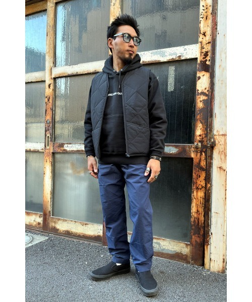 BIG MIKE⁄ビッグマイク シャンブレー イージーパンツ（BLACK） XL