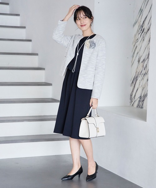 GLOBAL WORK（グローバルワーク）の「スペ軽メタル2WAYBAG/985934（ショルダーバッグ・レディース・アイボリー/ブラック/ベージュ・ONE SIZE）」の4枚目の写真