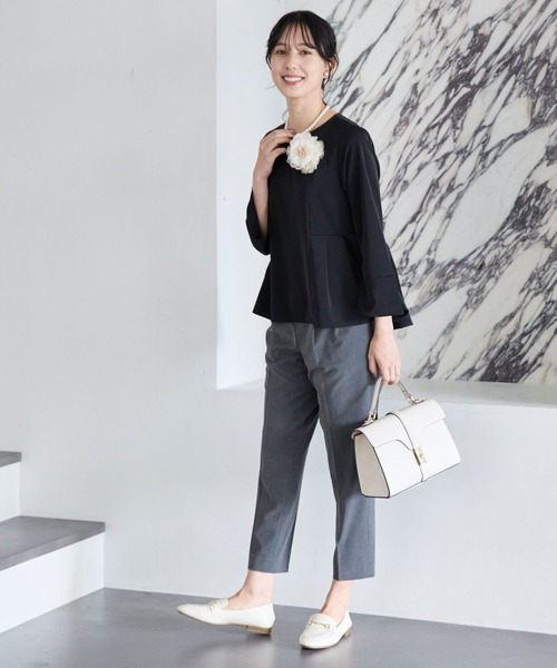 GLOBAL WORK（グローバルワーク）の「スペ軽メタル2WAYBAG/985934（ショルダーバッグ・レディース・アイボリー/ブラック/ベージュ・ONE SIZE）」の6枚目の写真