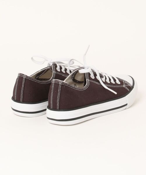 LUGG NAGG（ラグナグ）の「【addottona】ローカットキャンバススニーカー【撥水】（スニーカー・レディース・ベージュ/オフホワイト/ライトグリーン/スミクロ/アニマル・M/L）」の6枚目の写真