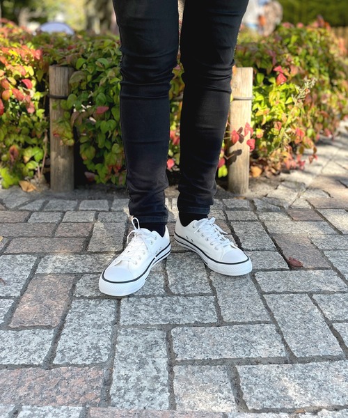 LUGG NAGG（ラグナグ）の「【addottona】ローカットキャンバススニーカー【撥水】（スニーカー・レディース・ベージュ/オフホワイト/ライトグリーン/スミクロ/アニマル・M/L）」の8枚目の写真