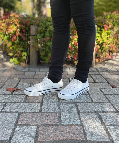 LUGG NAGG（ラグナグ）の「【addottona】ローカットキャンバススニーカー【撥水】（スニーカー・レディース・ベージュ/オフホワイト/ライトグリーン/スミクロ/アニマル・M/L）」の11枚目の写真