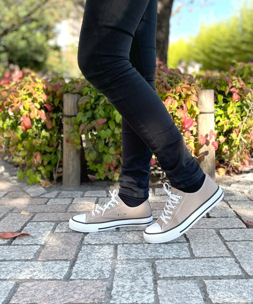 LUGG NAGG（ラグナグ）の「【addottona】ローカットキャンバススニーカー【撥水】（スニーカー・レディース・ベージュ/オフホワイト/ライトグリーン/スミクロ/アニマル・M/L）」の15枚目の写真