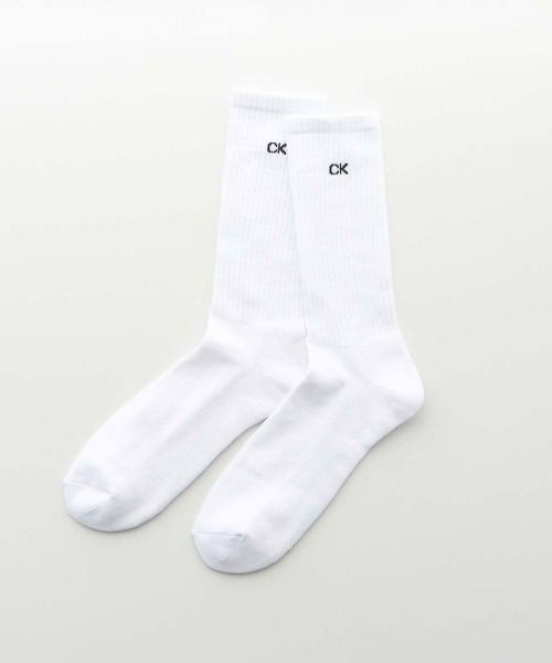 Calvin Klein（カルバン・クライン）の「【3足セット】Calvin Klein メンズ 足底パイル ワンポイント リブソックス 92572201（ソックス/靴下・メンズ・その他1・25-27CM）」の2枚目の写真
