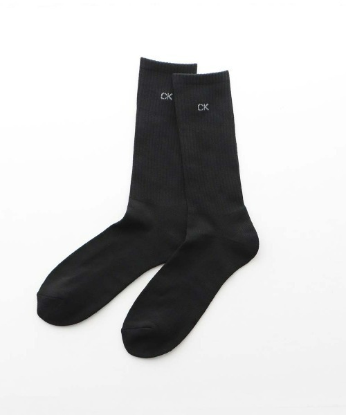 Calvin Klein（カルバン・クライン）の「【3足セット】Calvin Klein メンズ 足底パイル ワンポイント リブソックス 92572201（ソックス/靴下・メンズ・その他1・25-27CM）」の4枚目の写真