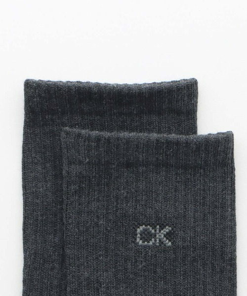 Calvin Klein（カルバン・クライン）の「【3足セット】Calvin Klein メンズ 足底パイル ワンポイント リブソックス 92572201（ソックス/靴下・メンズ・その他1・25-27CM）」の5枚目の写真
