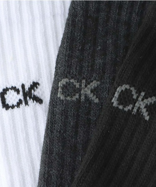 Calvin Klein（カルバン・クライン）の「【3足セット】Calvin Klein メンズ 足底パイル ワンポイント リブソックス 92572201（ソックス/靴下・メンズ・その他1・25-27CM）」の9枚目の写真