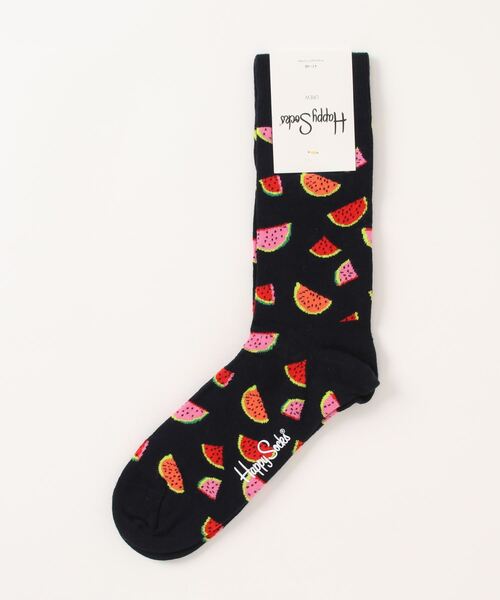 Happy Socks（ハッピーソックス）の「【HAPPY SOCKS】キャッチーデザインソックス（ソックス/靴下・レディース・ネイビー/ブラック・MEDIUM/SMALL）」の2枚目の写真