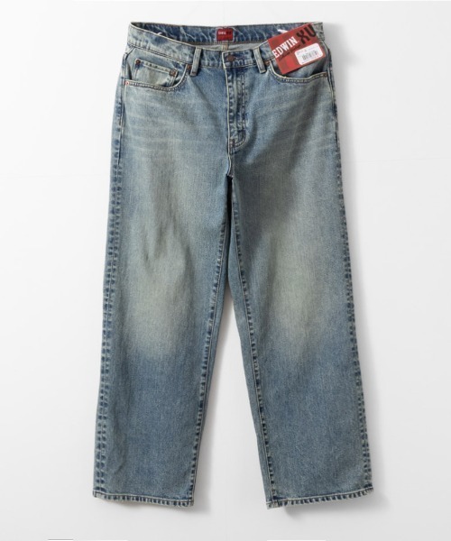 EDWIN(エドウィン)の「EDWIN XV WIDE STRAIGHT DENIM(デニムパンツ・メンズ・ネイビー/ブルー・30inch/32inch/34inch)」の2枚目の写真
