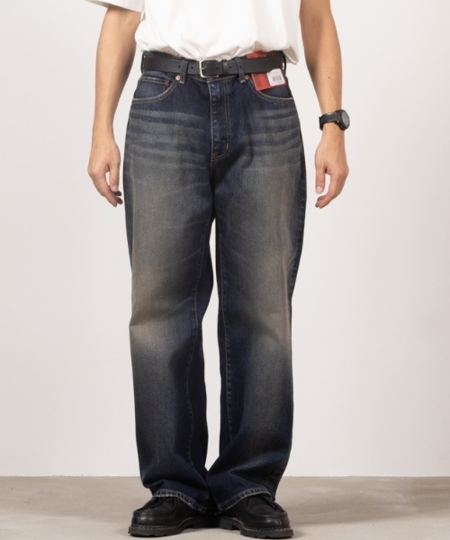 EDWIN(エドウィン)の「EDWIN XV WIDE STRAIGHT DENIM(デニムパンツ・メンズ・ネイビー/ブルー・30inch/32inch/34inch)」の11枚目の写真