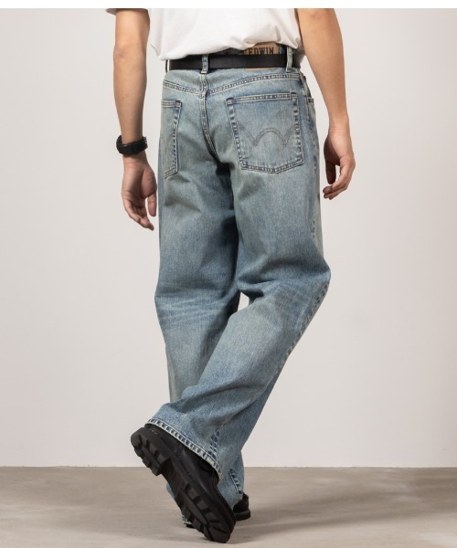 EDWIN(エドウィン)の「EDWIN XV WIDE STRAIGHT DENIM(デニムパンツ・メンズ・ネイビー/ブルー・30inch/32inch/34inch)」の6枚目の写真