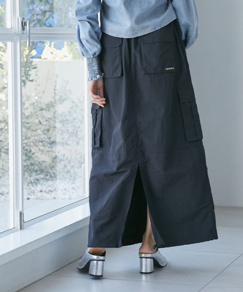 VIS（ビス）の「【GRAMICCI/グラミチ】VIS別注 ナイロンスカート【洗える・撥水】（スカート・レディース・ブラック/ベージュ系その他/イエロー系その他4・FREE）」の10枚目の写真