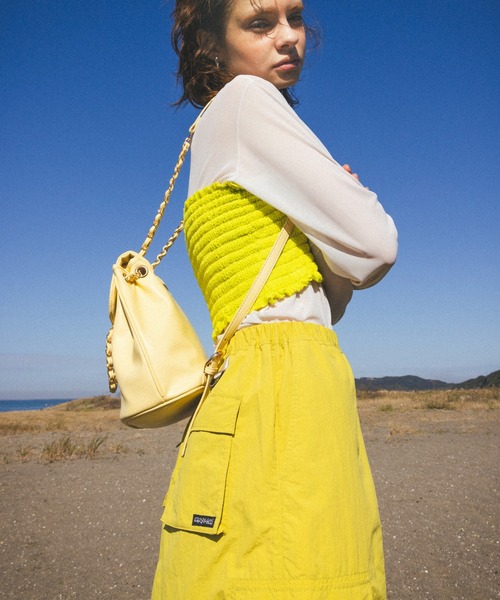 VIS（ビス）の「【GRAMICCI/グラミチ】VIS別注 ナイロンスカート【洗える・撥水】（スカート・レディース・ブラック/ベージュ系その他/イエロー系その他4・FREE）」の17枚目の写真