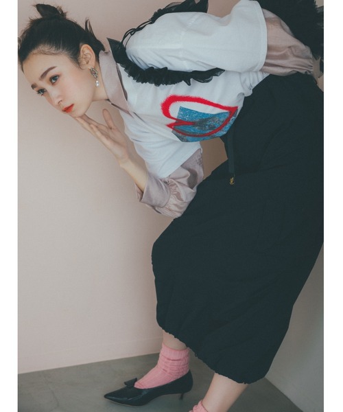 VIS（ビス）の「【GRAMICCI/グラミチ】VIS別注 ナイロンスカート【洗える・撥水】（スカート・レディース・ブラック/ベージュ系その他/イエロー系その他4・FREE）」の21枚目の写真