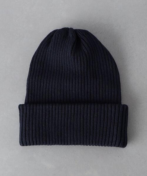 UNITED ARROWS(ユナイテッドアローズ)の「リブ ワッチ キャップ(ニットキャップ/ビーニー・メンズ・モカ/ブラック/ネイビー/ターコイズブルー/イエロー/ライトグレー・FREE)」の4枚目の写真