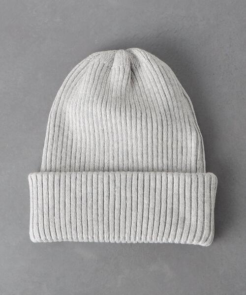 UNITED ARROWS(ユナイテッドアローズ)の「リブ ワッチ キャップ(ニットキャップ/ビーニー・メンズ・モカ/ブラック/ネイビー/ターコイズブルー/イエロー/ライトグレー・FREE)」の2枚目の写真