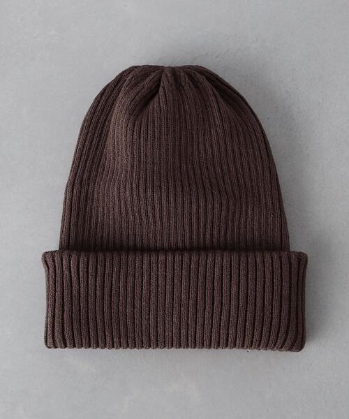 UNITED ARROWS(ユナイテッドアローズ)の「リブ ワッチ キャップ(ニットキャップ/ビーニー・メンズ・モカ/ブラック/ネイビー/ターコイズブルー/イエロー/ライトグレー・FREE)」の3枚目の写真