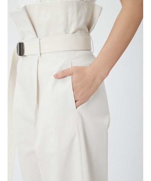 FRAY I.D(フレイアイディー)の「【00サイズあり】ベルト付きハイウエストワイドパンツ(スラックス・レディース・アイボリー/グリーン/ネイビー・1/0/00)」の12枚目の写真