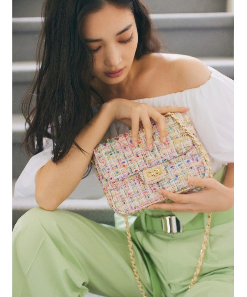 FRAY I.D(フレイアイディー)の「【00サイズあり】ベルト付きハイウエストワイドパンツ(スラックス・レディース・アイボリー/グリーン/ネイビー・1/0/00)」の7枚目の写真