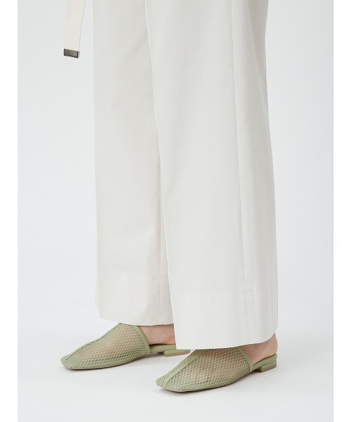 FRAY I.D(フレイアイディー)の「【00サイズあり】ベルト付きハイウエストワイドパンツ(スラックス・レディース・アイボリー/グリーン/ネイビー・1/0/00)」の16枚目の写真