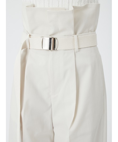 FRAY I.D(フレイアイディー)の「【00サイズあり】ベルト付きハイウエストワイドパンツ(スラックス・レディース・アイボリー/グリーン/ネイビー・1/0/00)」の17枚目の写真