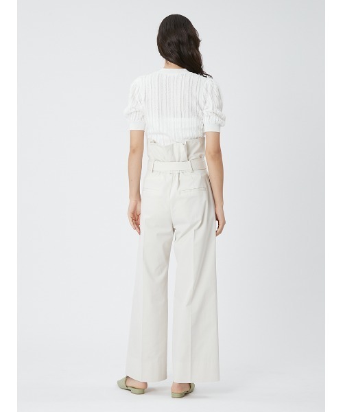 FRAY I.D(フレイアイディー)の「【00サイズあり】ベルト付きハイウエストワイドパンツ(スラックス・レディース・アイボリー/グリーン/ネイビー・1/0/00)」の20枚目の写真