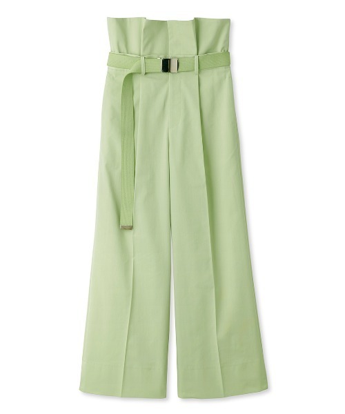 FRAY I.D(フレイアイディー)の「【00サイズあり】ベルト付きハイウエストワイドパンツ(スラックス・レディース・アイボリー/グリーン/ネイビー・1/0/00)」の5枚目の写真