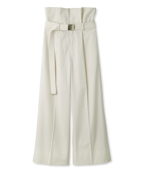 FRAY I.D(フレイアイディー)の「【00サイズあり】ベルト付きハイウエストワイドパンツ(スラックス・レディース・アイボリー/グリーン/ネイビー・1/0/00)」の6枚目の写真