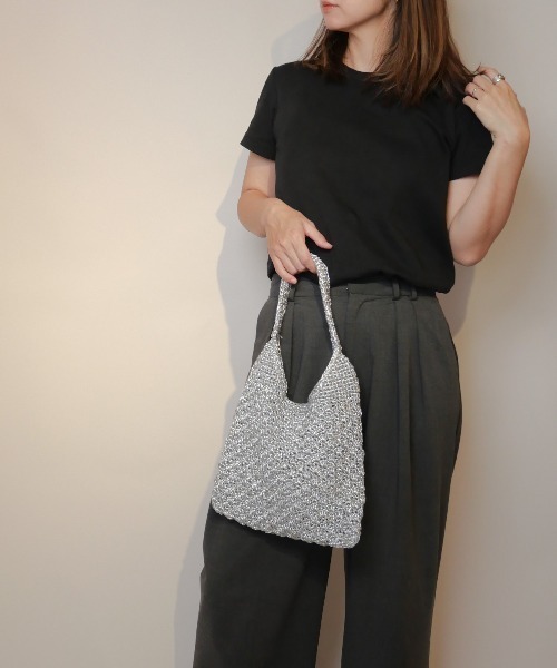 CURI BISCUI(キュリ ビスキュイ)の「メタリックヤーン編み ワンハンドルバッグ(ハンドバッグ・レディース・ブラック/シルバー/ゴールド・FREE)」の16枚目の写真