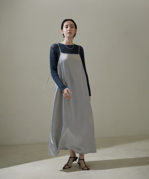 SALON adam et rope'（サロン アダム エ ロペ）の「【WEB限定】変形リブシアーニットプルオーバー【セットアップ対応】（ニット/セーター・レディース・グレー/ベージュ/レッド系その他/ネイビー・FREE）」の19枚目の写真