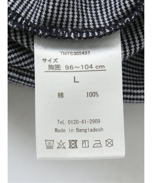 TAKA-Q（タカキュー）の「【コットン100% ストレッチ】タカキュー クルーネック半袖Tシャツ ボーダー（Tシャツ/カットソー・メンズ・ネイビー/ライトグレー・X-LARGE/LARGE/MEDIUM）」の13枚目の写真