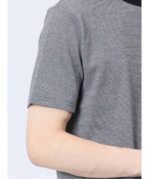 TAKA-Q（タカキュー）の「【コットン100% ストレッチ】タカキュー クルーネック半袖Tシャツ ボーダー（Tシャツ/カットソー・メンズ・ネイビー/ライトグレー・X-LARGE/LARGE/MEDIUM）」の21枚目の写真