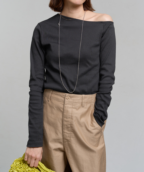 IENA - 新品‼️IENA  シルク100% カットソー IENA LA BOUCLE コンパクトベアワンショルカットソー（Tシャツ
