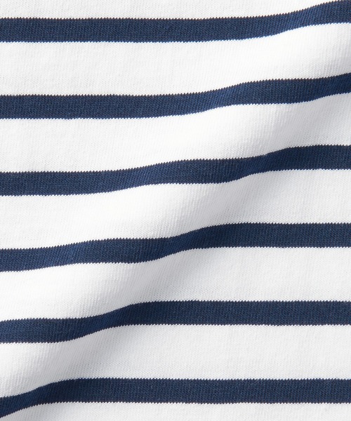 無印良品（ムジルシリョウヒン）の「紳士　洗いざらし太番手ボートネック九分袖Ｔシャツ（Tシャツ/カットソー・メンズ・ベージュ系その他3/ブラック系2/ネイビー系1/ブルー系その他6・S/XL/L/M）」の15枚目の写真