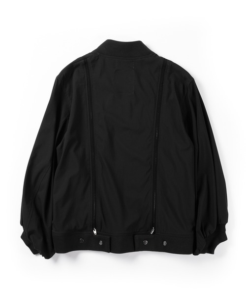 Wizzard(ウィザード)の「Wizzard ウィザード / VISCOSE FLARE BOMBER JACKET / W24SS-BL04V(ミリタリージャケット・レディース・ブラック・2)」の2枚目の写真