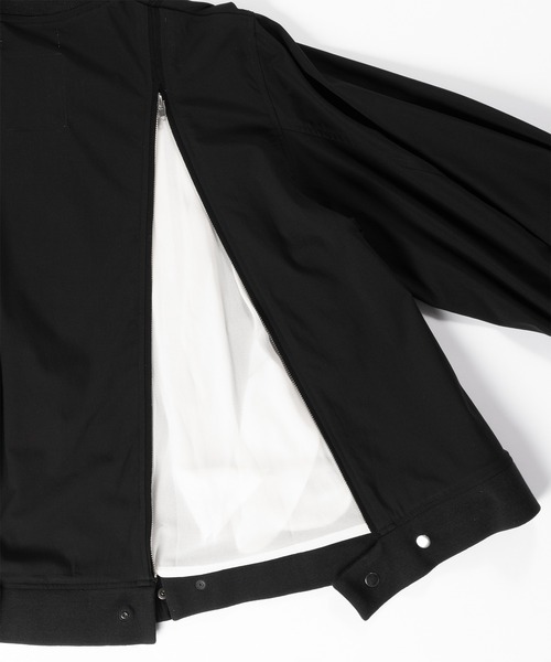 Wizzard(ウィザード)の「Wizzard ウィザード / VISCOSE FLARE BOMBER JACKET / W24SS-BL04V(ミリタリージャケット・レディース・ブラック・2)」の4枚目の写真