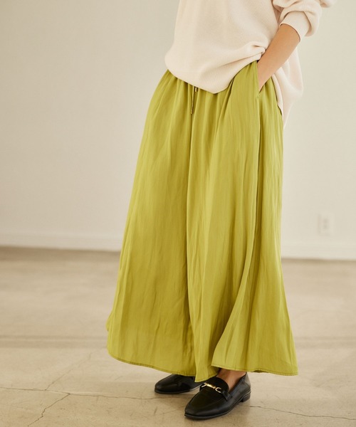 Elura（エルーラ）の「ラク艶イージーパンツ（その他パンツ・レディース・チャコールグレー/グレイッシュベージュ/ネイビー/イエロー/ブルー系その他3/ブラック系その他・MEDIUM/LARGE）」の6枚目の写真